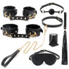 LuxuryFantasy Kit d'accessoires SM avec sacoche 7 Pièces Noir